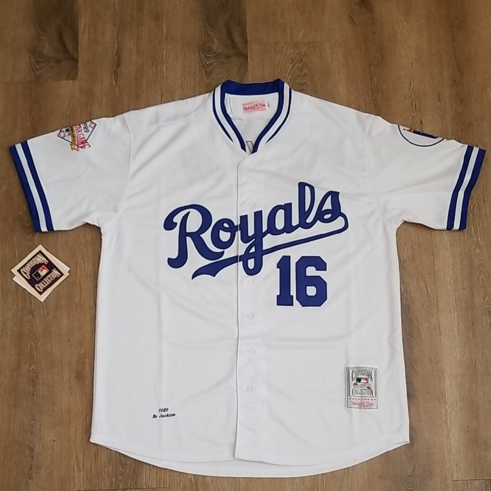 Bo Jackson Kansas City Royals 1989 All Star Game Fully Stitched Mens L Large New